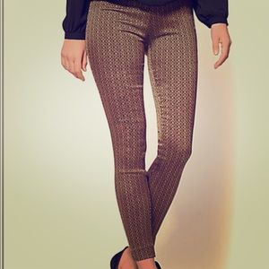 Ny & co bronze and black pull on 7th Avenue pants